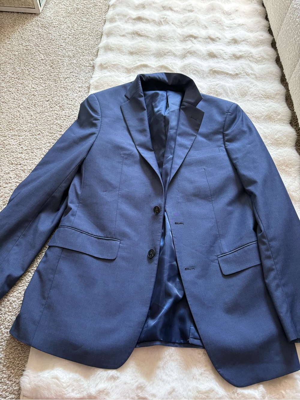 Calvin Klein Blue Two-Button Men's Blazer